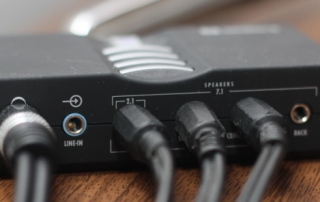 Line-in socket on Sandberg USB Sound Box