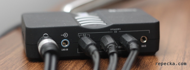 Line-in socket on Sandberg USB Sound Box